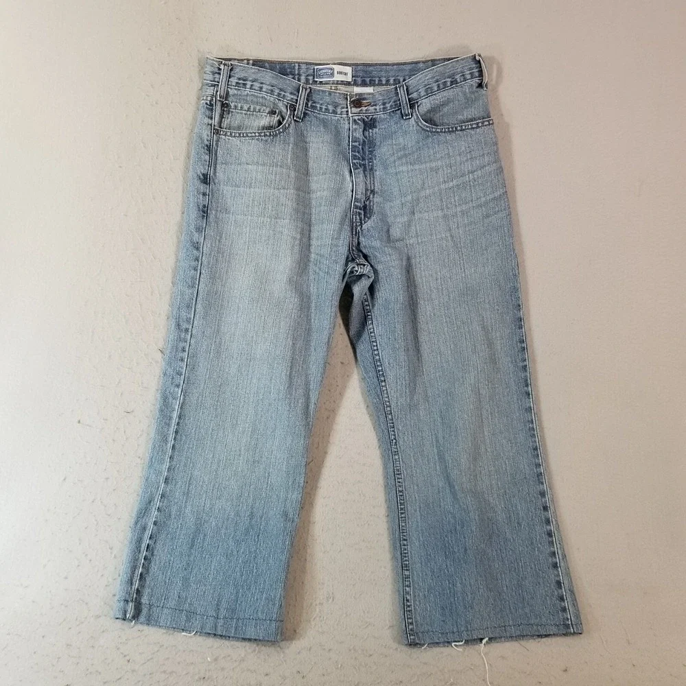 Levi's Signature jeans men's 36x26 relaxed fit boot cut blue‎ denim pants
